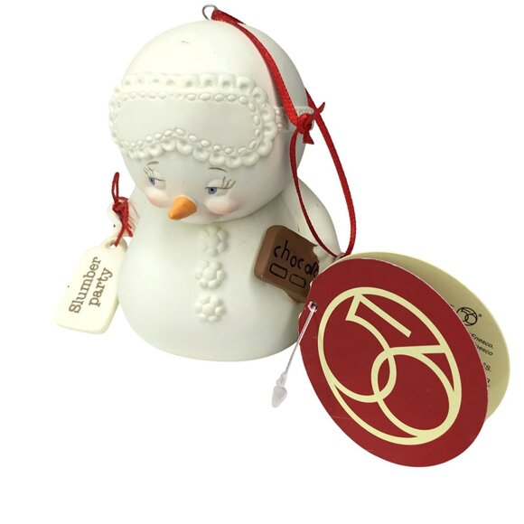 DEPARTMENT 56 Snowpinions Slumber Party Ornament Cocoa Sleep Mask NWT Retired - Picture 3 of 6